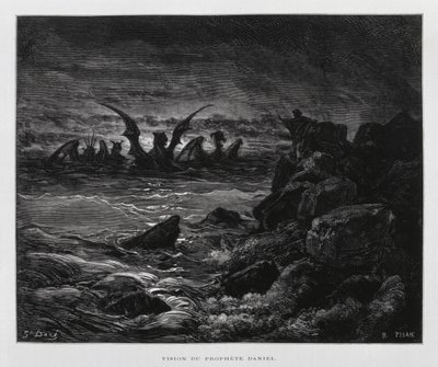 Vidění proroka Daniela, Ilustrace z Doreovy bible od Gustave Dore