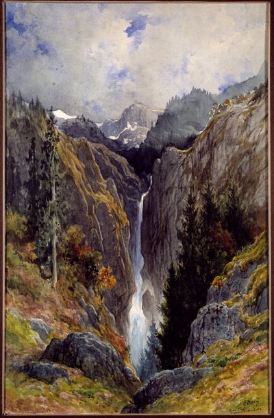 Vodopád pekelné díry v údolí Lys. Obraz Gustava Dore (1832-1883) od Gustave Dore