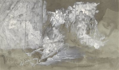 Oblak, ve kterém se vznášejí postavy od Gustave Dore