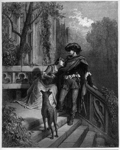 dva holubi - dva holubi - z "Bajek" od Jean de La Fontaine od Gustave Dore