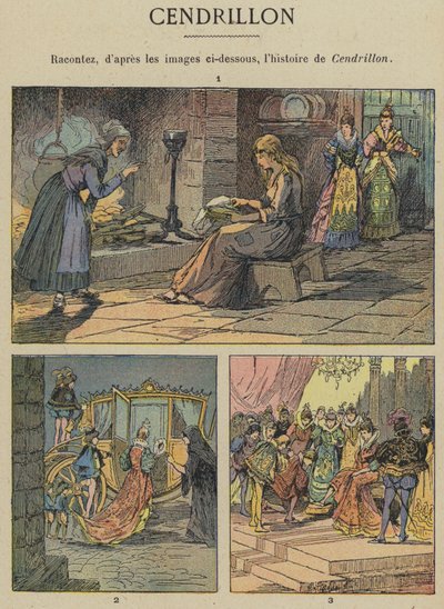 Cendrillon (barva lito) od Gustave Fraipont