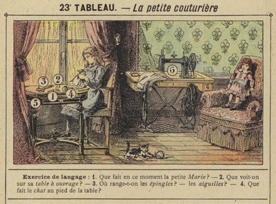 Malá švadlena (barva lito) od Gustave Fraipont