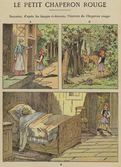 Červená karkulka (barva lito) od Gustave Fraipont