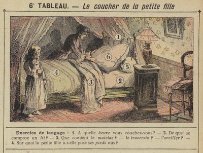 Před spaním holčičky (barva litho) od Gustave Fraipont