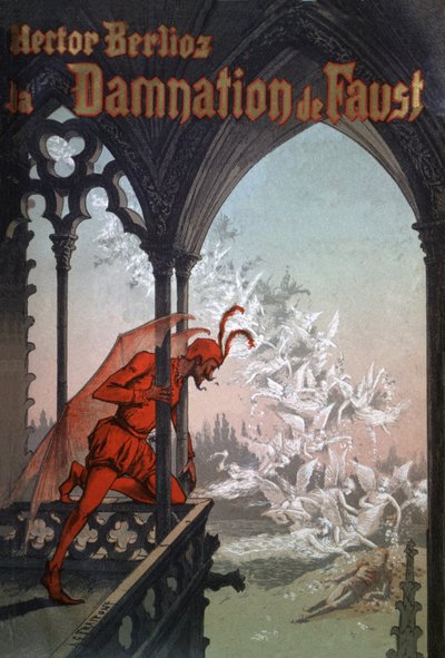 Faustovo prokletí, kolem roku 1900 (ilustrace) od Gustave Fraipont