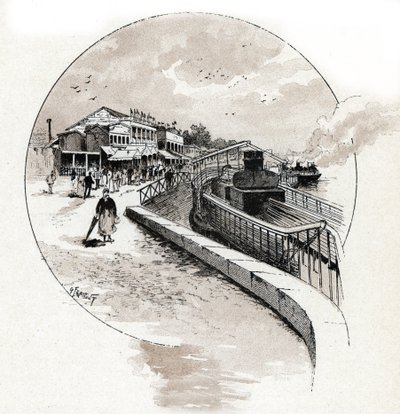 Pohled na čtvrť Point du Jour, Boulogne Billancourt (Pohled na čtvrť Point du Jour, Boulogne-Billancourt) Kresba Gustava Fraiponta (1849-1923) ze Saint-Juirs od Gustave Fraipont