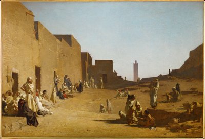 Laghouat, Sahara, Alžírsko (malba na plátně) od Gustave Guillaumet