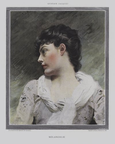Melancholie od Gustave Jacquet