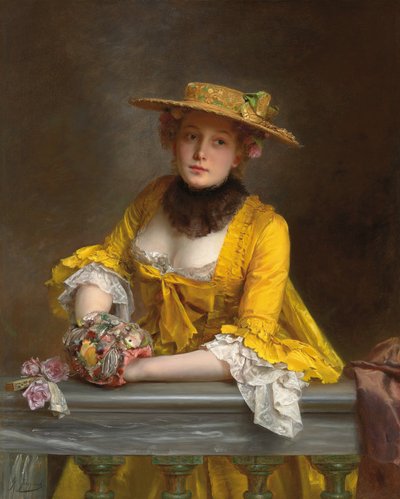 Žluté šaty, od Gustave Jacquet