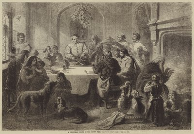 Vánoční večeře za starých časů od Gustave Janet