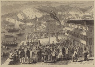 Příjezd generála Montaubona do Hongkongu od Gustave Janet