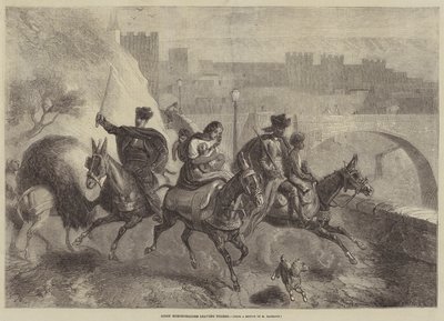 Cikánští obchodníci s koňmi opouštějí Toledo od Gustave Janet