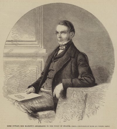 Lord Cowley, velvyslanec Jejího Veličenstva u francouzského dvora od Gustave Janet