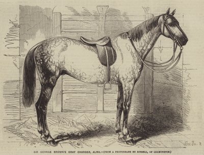 Sir George Browns Gray Charger, Alma od Gustave Janet