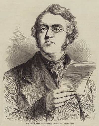 William Makepeace Thackeray, autor knihy Vanity Fair od Gustave Janet