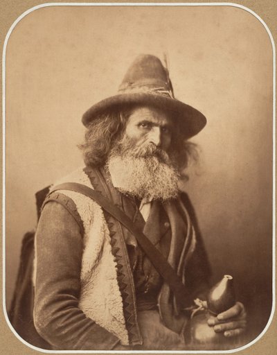[Italský pouliční hudebník], ca. 1856. od Gustave Le Gray