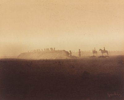 Manévry kavalérie, Camp de Chalons, 1857. od Gustave Le Gray