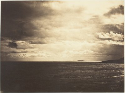 Zatažená obloha, Středozemní moře od Gustave Le Gray