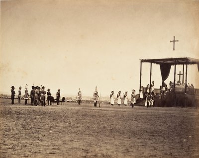 Mše v Camp de Châlons, 1857. od Gustave Le Gray