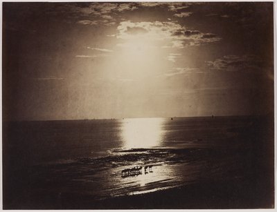 The Crowned Sun, Normandie, 1856-59 (albumenový tisk z mokrého kolodiového negativu) od Gustave Le Gray