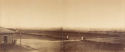 Panorama tábora v Châlons (šest fotografií ve třech snímcích) od Gustave Le Gray