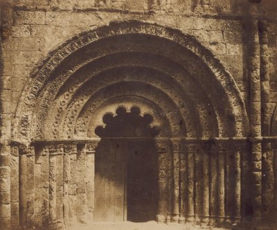 Střední portál Aubeterre, 1851. od Gustave Le Gray