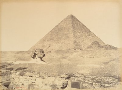 Pyramidy v Gíze, 1865-69. od Gustave Le Gray