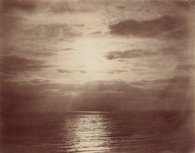 Sluneční efekt v oblacích oceánu, 185657. od Gustave Le Gray