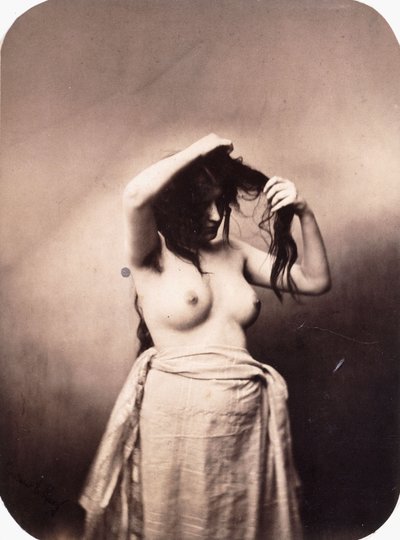 Stojící ženský akt, c.1855 od Gustave Le Gray