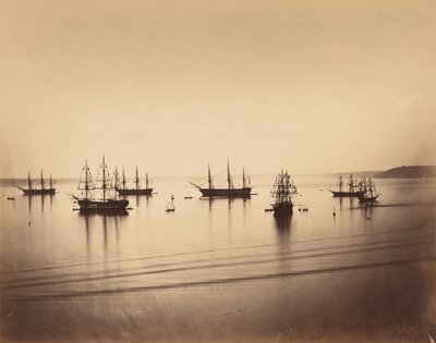 Francouzská flotila, Cherbourg od Gustave Le Gray
