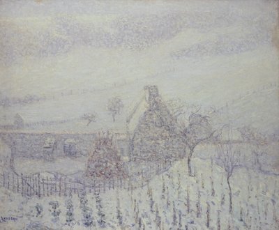 Blizzard v Hedouville od Gustave Loiseau