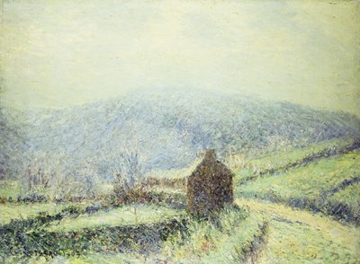 Jinovatka v Huelgoat, Finistere; Gelee Blanche au Houelgouat Finistere, 1903 od Gustave Loiseau