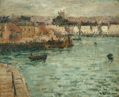 Před přístavem Dieppe; Před Dieppe Gate, 1918-1920 od Gustave Loiseau