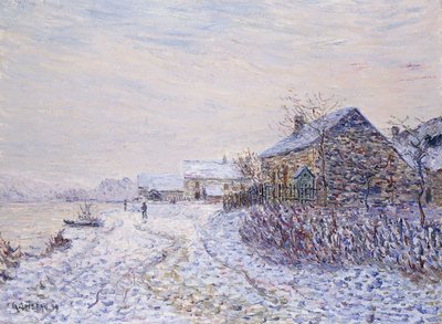 Sníh v Tournedos-sur-Seine, 1899 od Gustave Loiseau