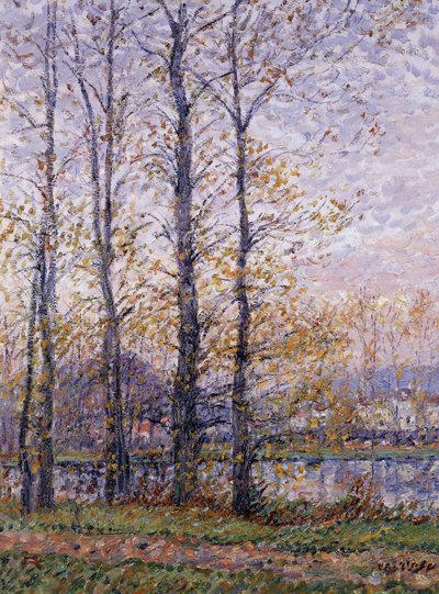 The Banks of the Oise at Precy; Břehy Oise v Precy, od Gustave Loiseau