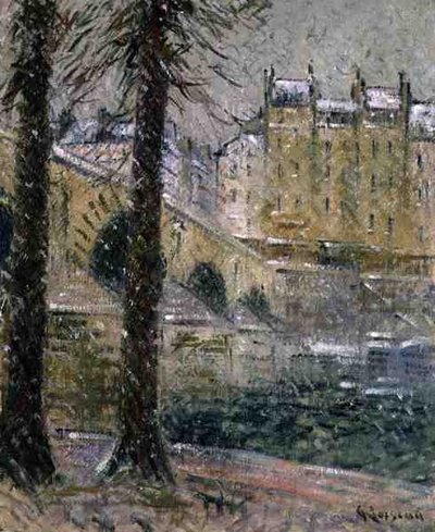 Pont Marie, asi 1926 (olej na plátně) od Gustave Loiseau