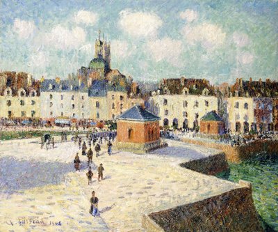 Nábřeží v Dieppe ve slunečním světle, 1905 od Gustave Loiseau