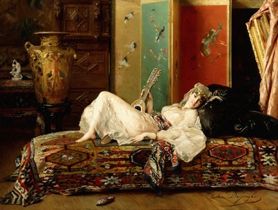 Ležící Odaliska, od Gustave Léonard de Jonghe