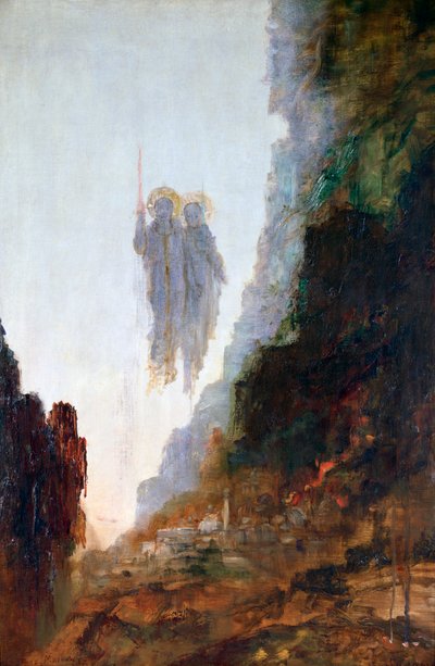 Andělé Sodomy, c1846-1898 od Gustave Moreau