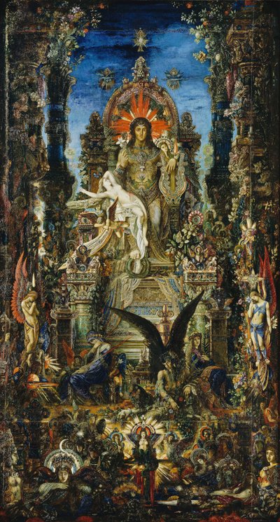 Jupiter a Semele, 1894-95 od Gustave Moreau
