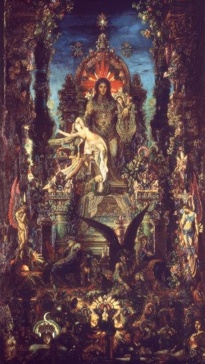 Jupiter a Semele od Gustave Moreau