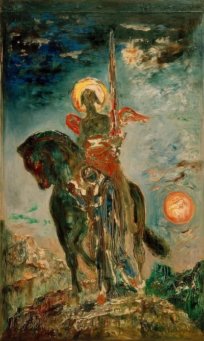 Osud a anděl smrti od Gustave Moreau