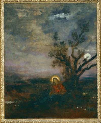 Kristus v zahradě Olivetské od Gustave Moreau