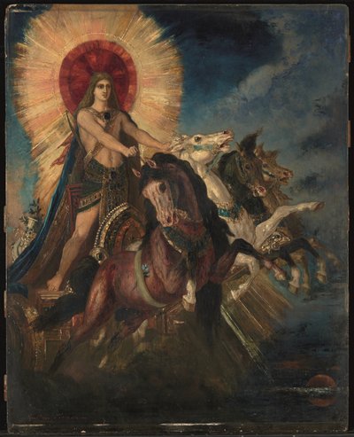 Apollónův vůz neboli Phoebus-Apollo (olej na desce) od Gustave Moreau