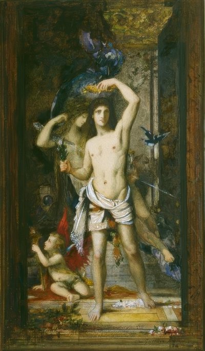 Mladý muž a smrt od Gustave Moreau