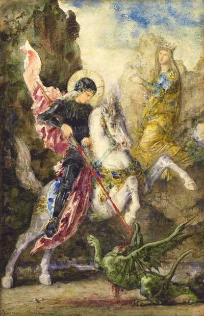 Svatý Jiří a drak od Gustave Moreau