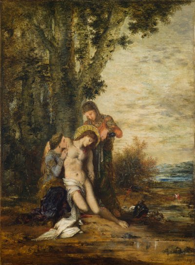Umučený svatý Sebastian od Gustave Moreau