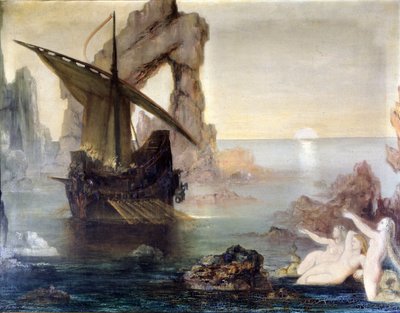 Odysseus a mořské panny od Gustava Moreaua. od Gustave Moreau
