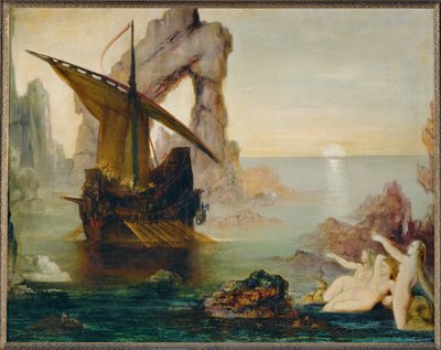 Odysseus a Sirény (malba na plátně) od Gustave Moreau