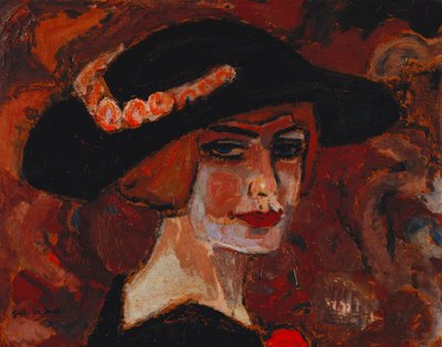 Mladá žena s kloboukem; Mladá dívka v klobouku od Gustave de Smet